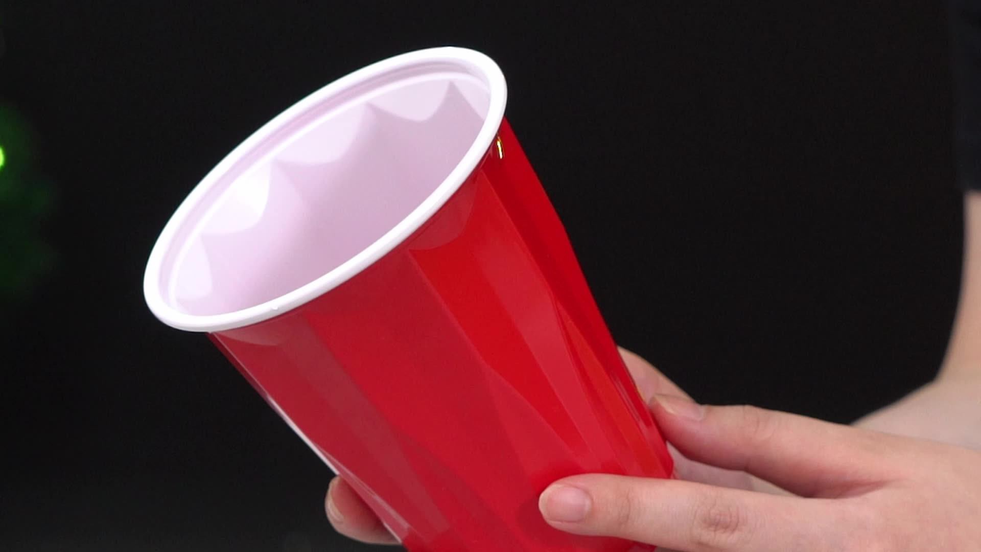 Hexagonal Custom Color Changing Cups Party Beer Pong Cups Disposable