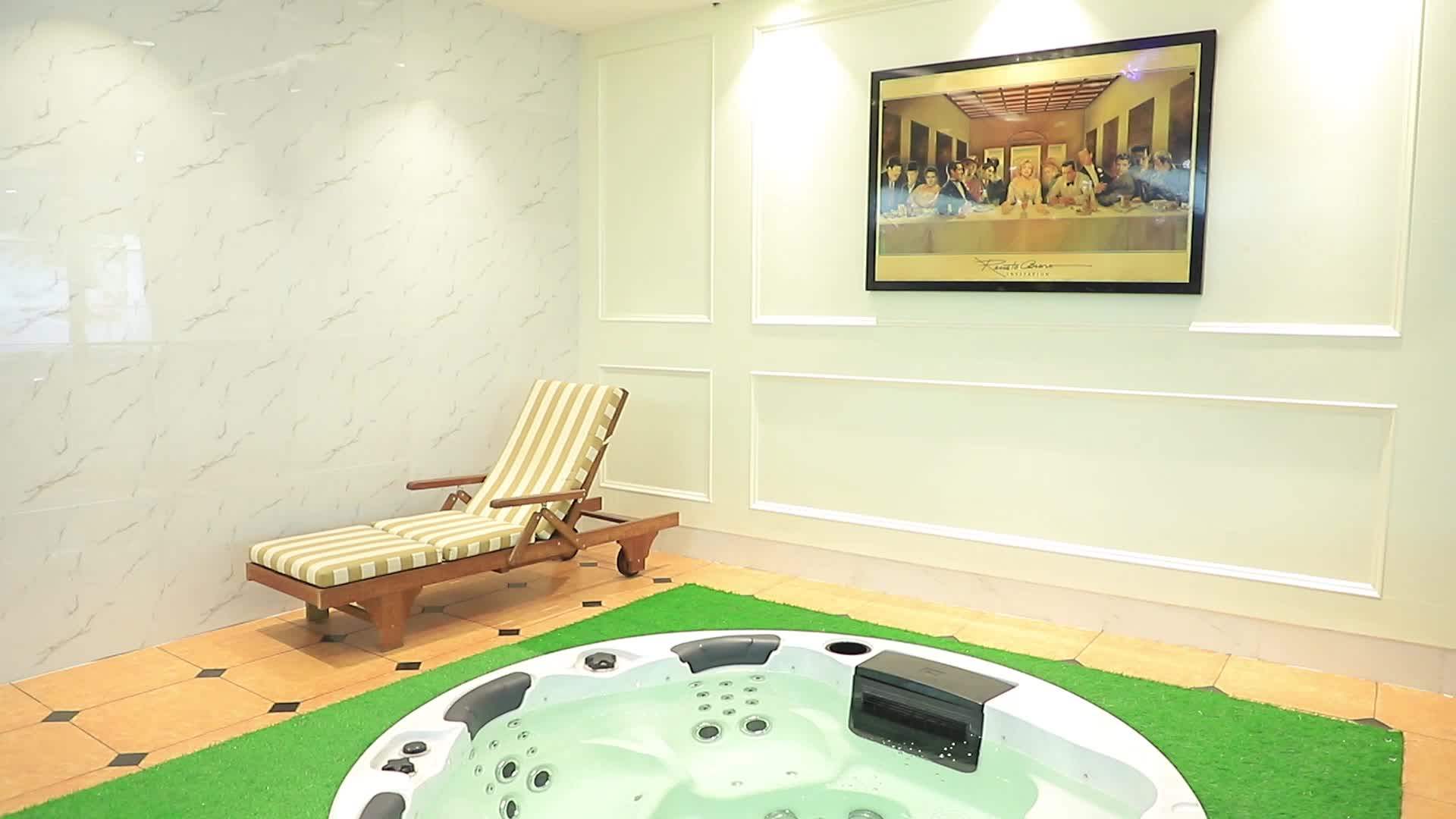 JAZZI Round Outdoor Whirlpool Bath Tub Balboa System Hot Tub SKT306A