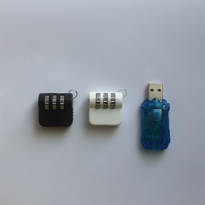 Combination Usb Port Lock Locking Usb Flash Disk / Mobile Hard Drive