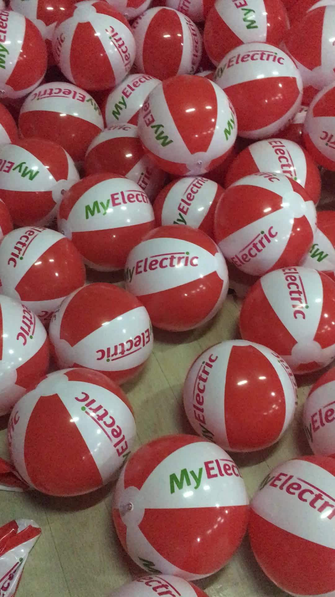 En71 Standard Pvc Inflatable Beach Ball Color Assorted Blow Up Beach