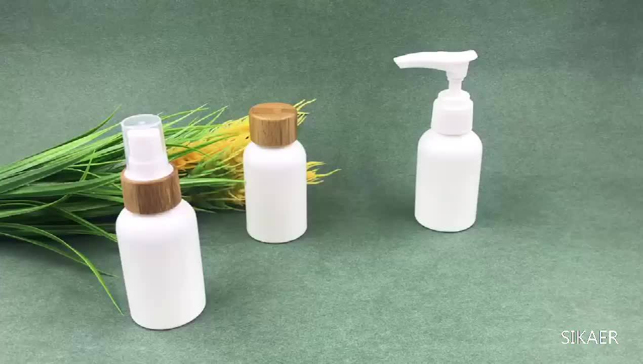 100 Recyclable Pla Shampoo Bottles Materials Toner With Bamboo Sprayer
