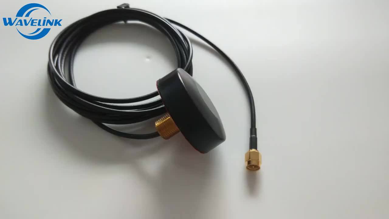 Waterproof Ip67 Outdoor 4g Lte Gps Screw Hole Mounting Round Puck Antenna With Rg174 Cable Buy