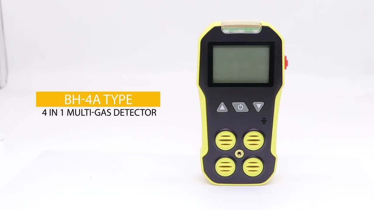 Bosean 4in1 Multi Gas Detector Portable Biogas Analyzer With External