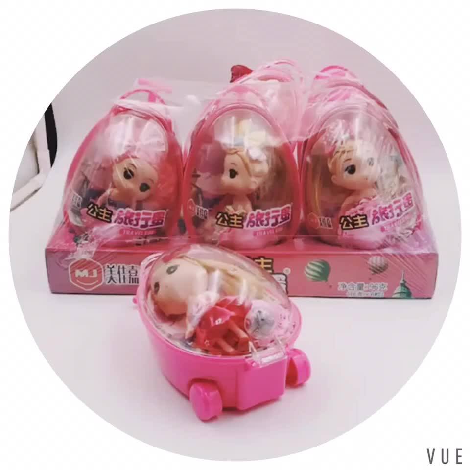 New Baby Girls Doll Capsule Shaped High Quality Chocolate Candy Egg Toy