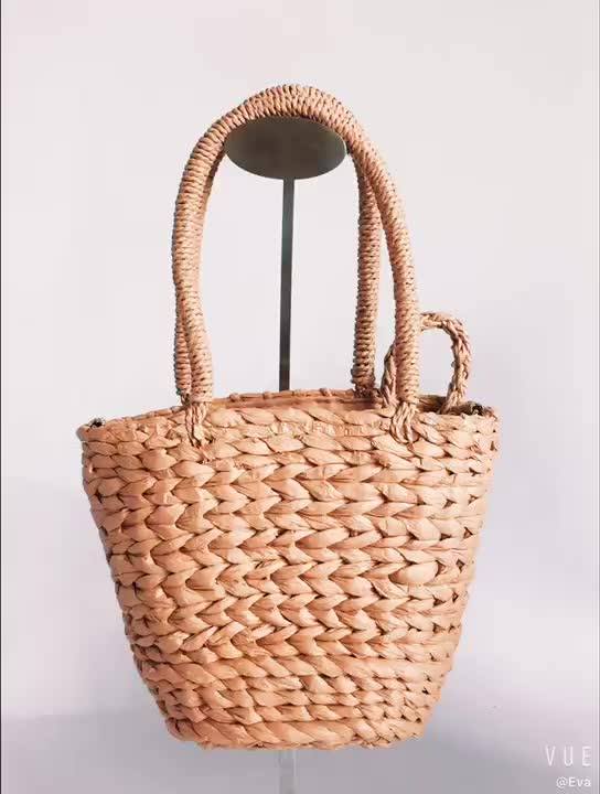 Straw Tote Bag Straw Woven Bag Bucket Basket Handbag Straw Bag Summer