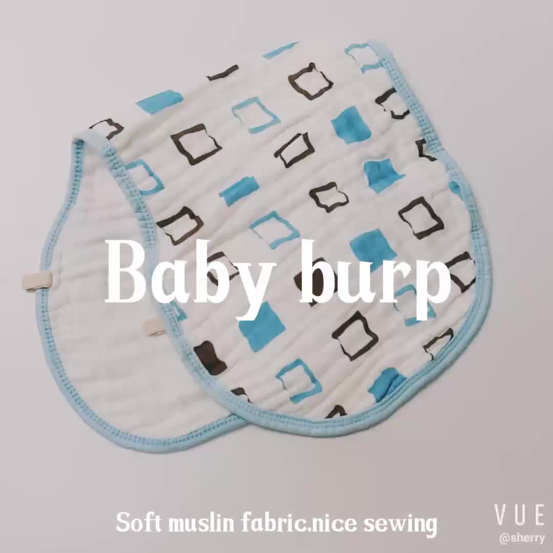 100 Cotton Muslin Baby Infant Burp Cloths Burp Bib Set (2 Pack) Buy