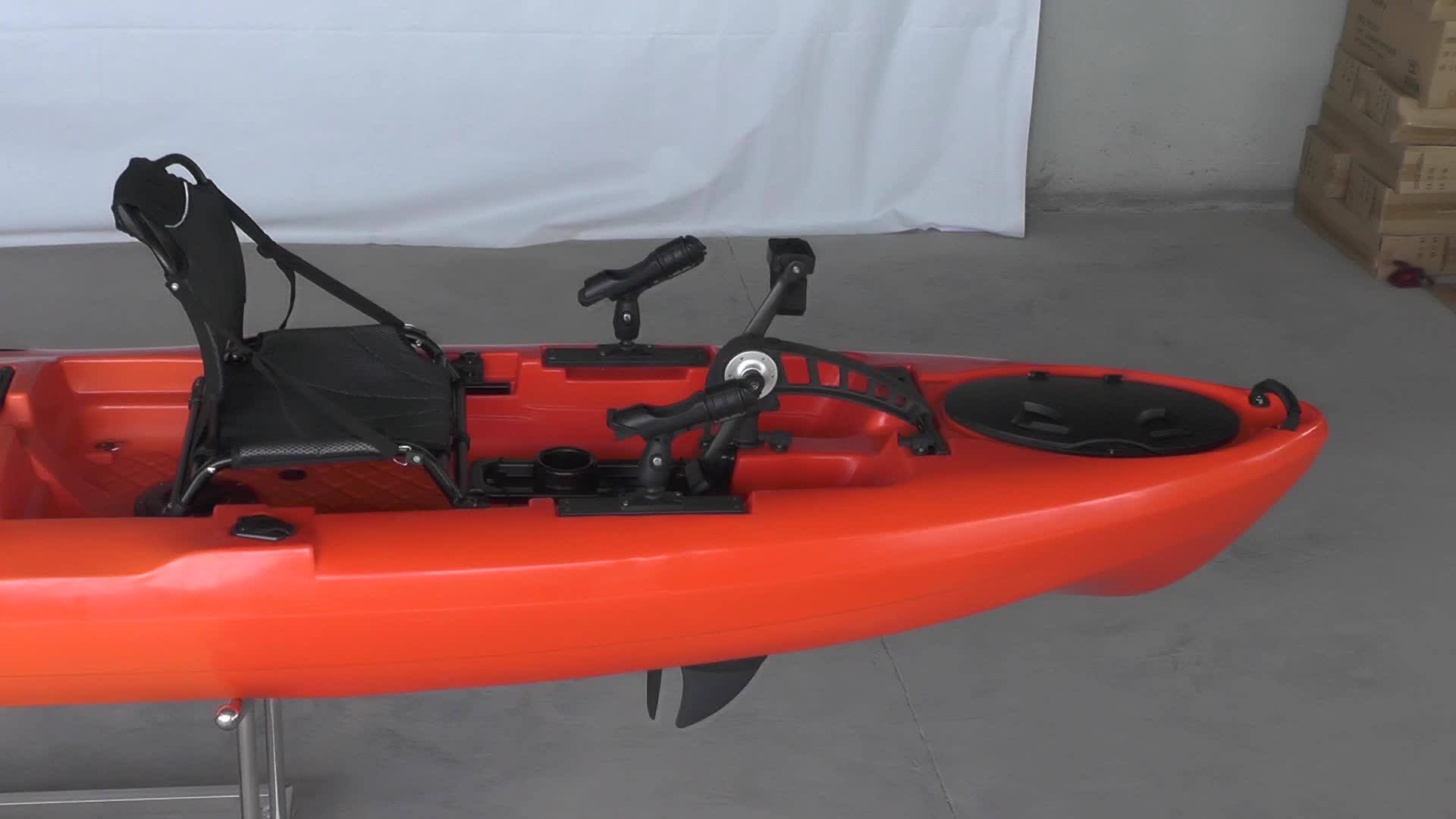 Lsf Double Seat Two Person Tandem 14ft Fishing Foot Pedal Drive System