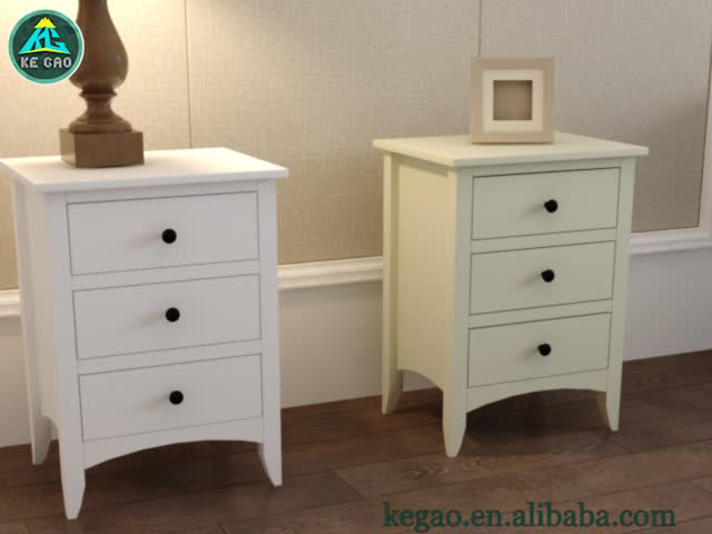 Minimalist Bedroom Furniture Night Stand End Table With Two