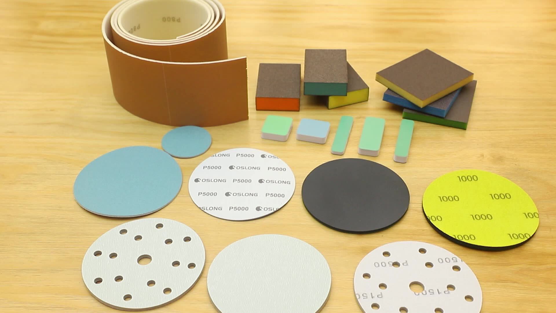 Aluminum Oxide Precut Flexible Abrasive Sponge Roll Polishing Wood Furniture And Metal Sponge