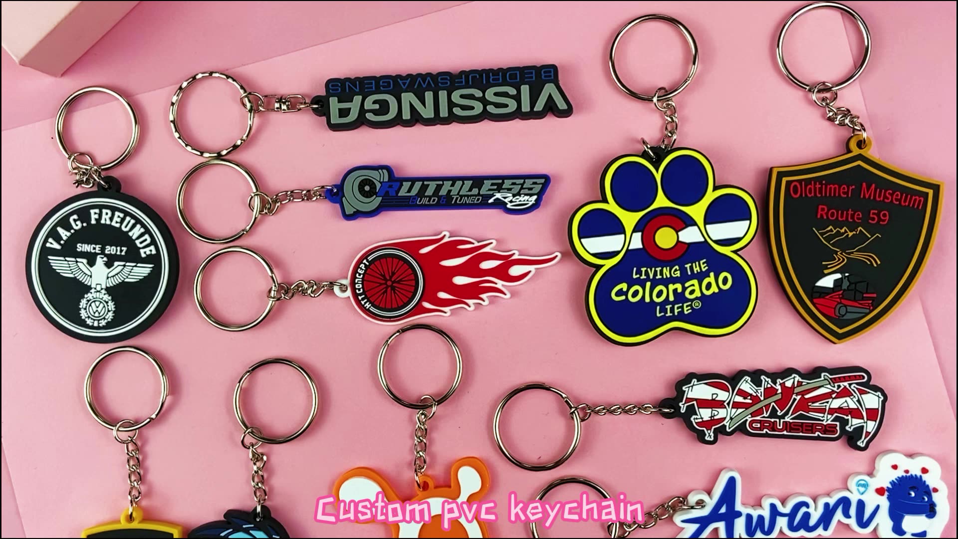 Custom 2D 3D Soft PVC Fashion Key Chains - Promotional Gifts