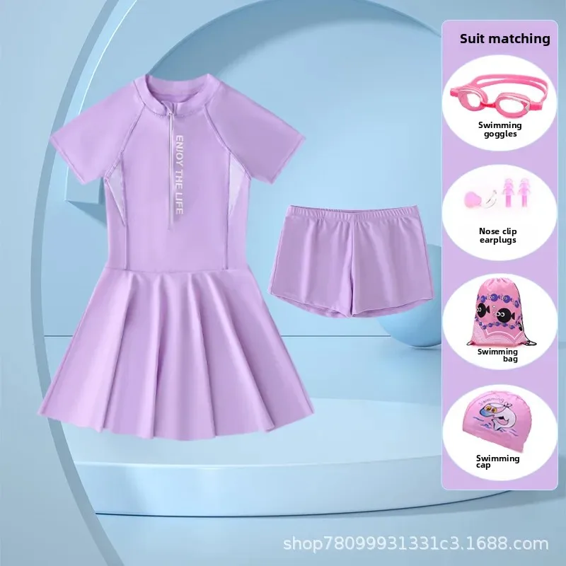 Модный детский купальник, для подростков, западный стиль, 12 лет