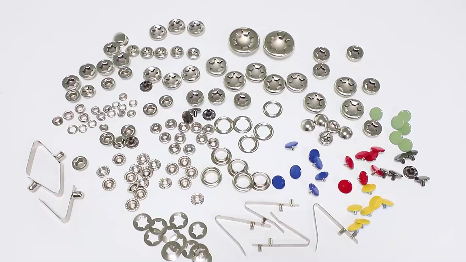 15mm Round Shaped Eyelets Aluminum Steel Stainless Garment Eyelets For