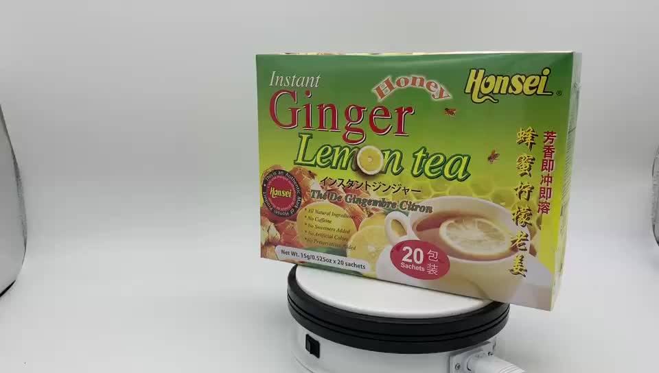 Hot Sale Instant Honey Ginger Tea Powder With Lemon Buy Light Brown