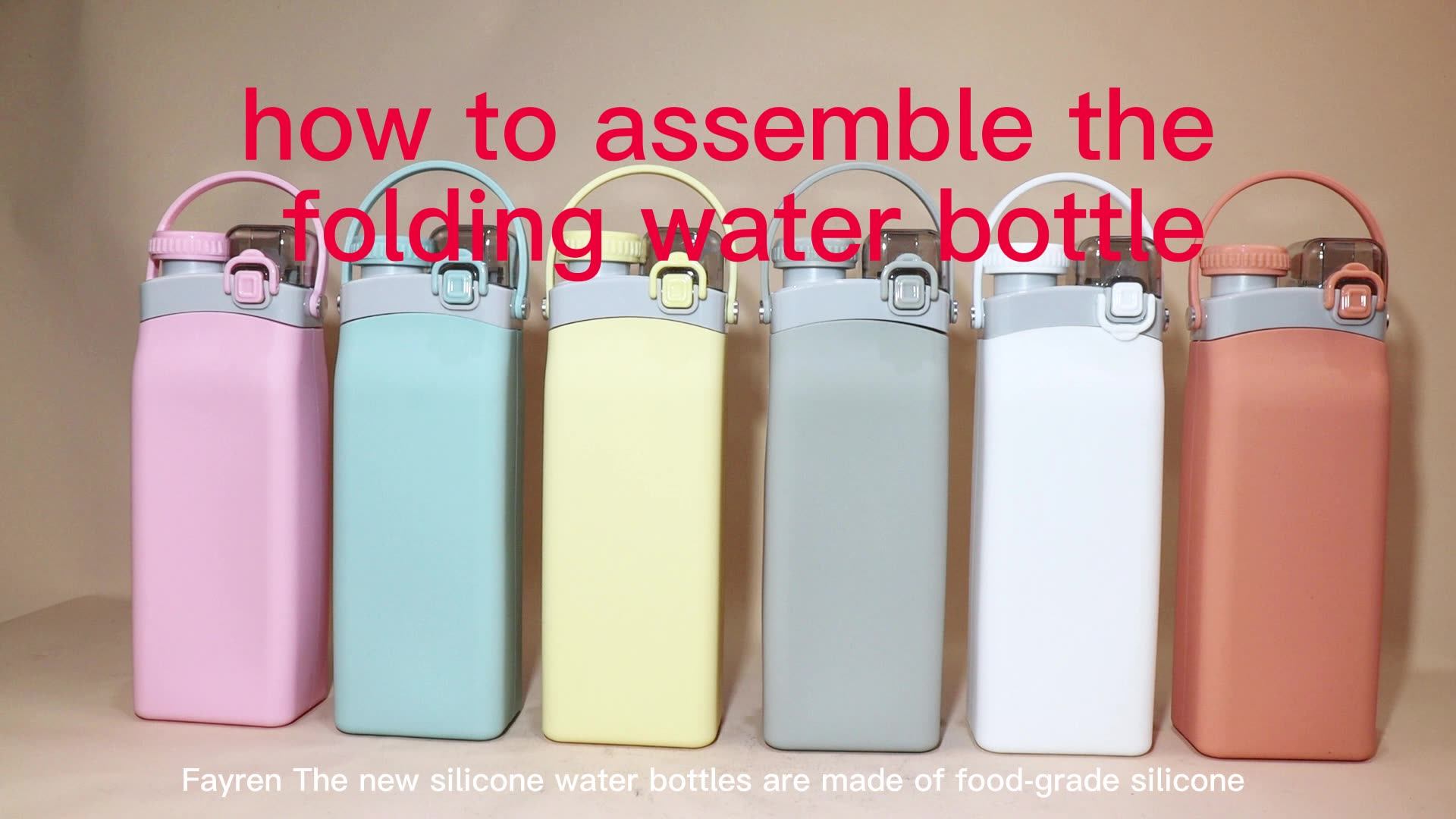 Custom Logo Designed Bpa Free Collapsible Silicone Water Bottle