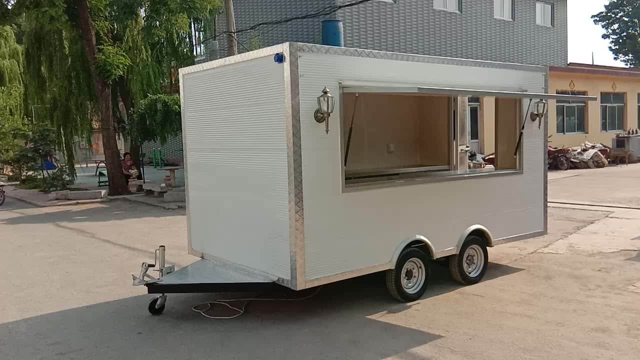 Churros Food Trailer Food Truck Refrigerator Freezer Food Truck For