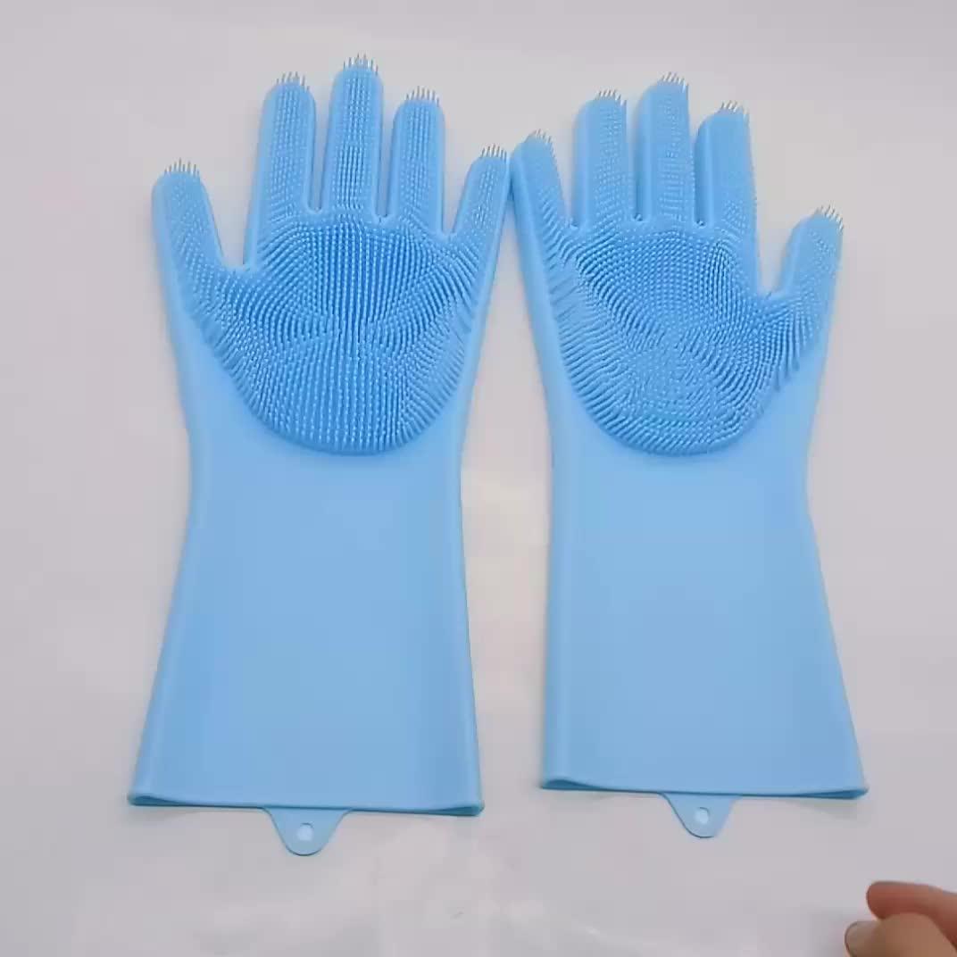 Bhd Ecofriendly Household Reusable Silicone Dishwashing Gloves Kkitch