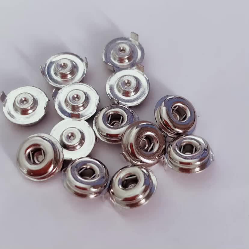 2.5mm Ecg Snap Button With 2 Feet Better Soldering On Pcb Ecg Snap