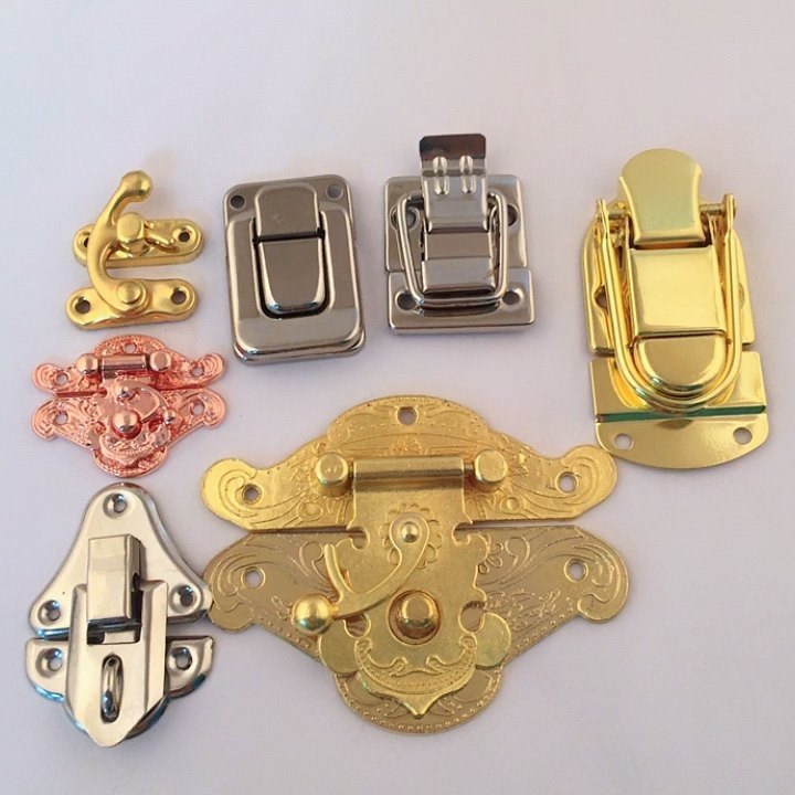 Silver/gold Wooden Box Latches Small Box Catch Buckle For Display Gift