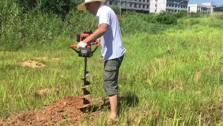4 Stroke 35.8cc Handheld Small Power Digging Machine Garden Ground