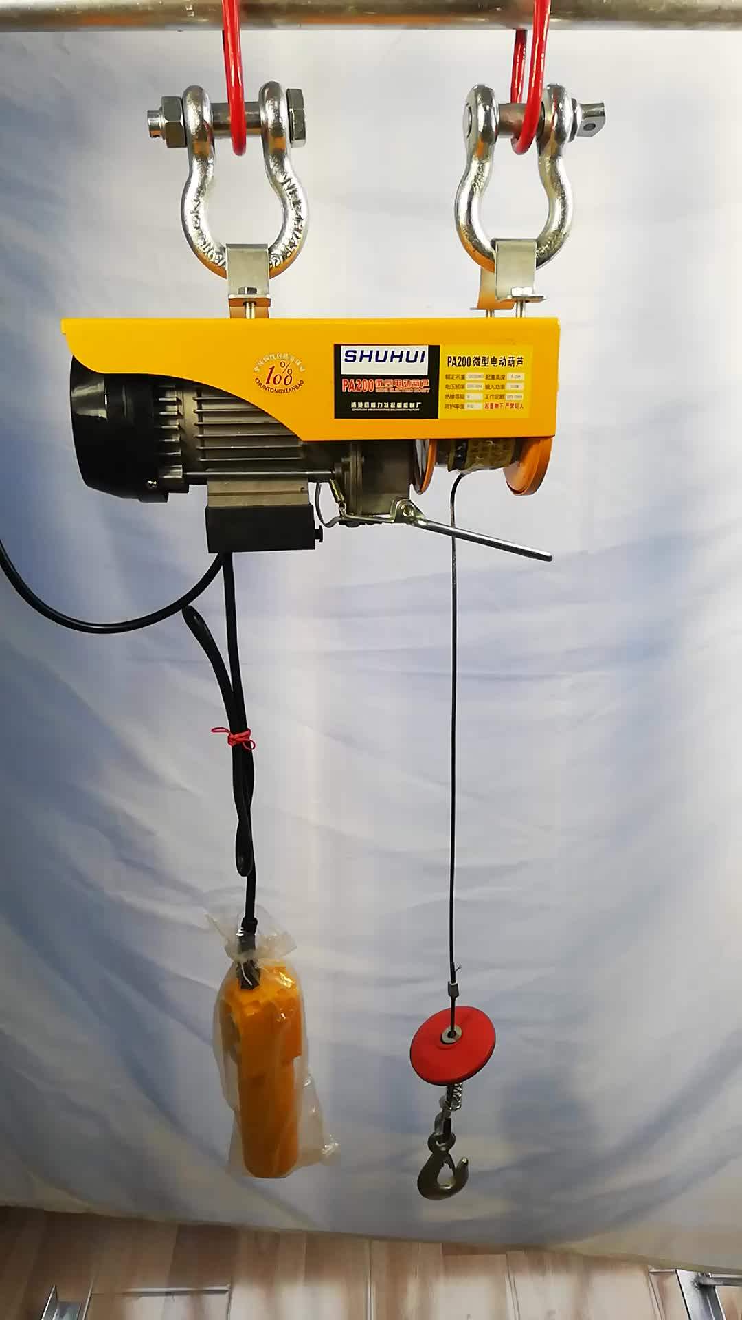 Micro Electric Wire Rope Hoist Pa Type Buy Electric Hoist 300kg