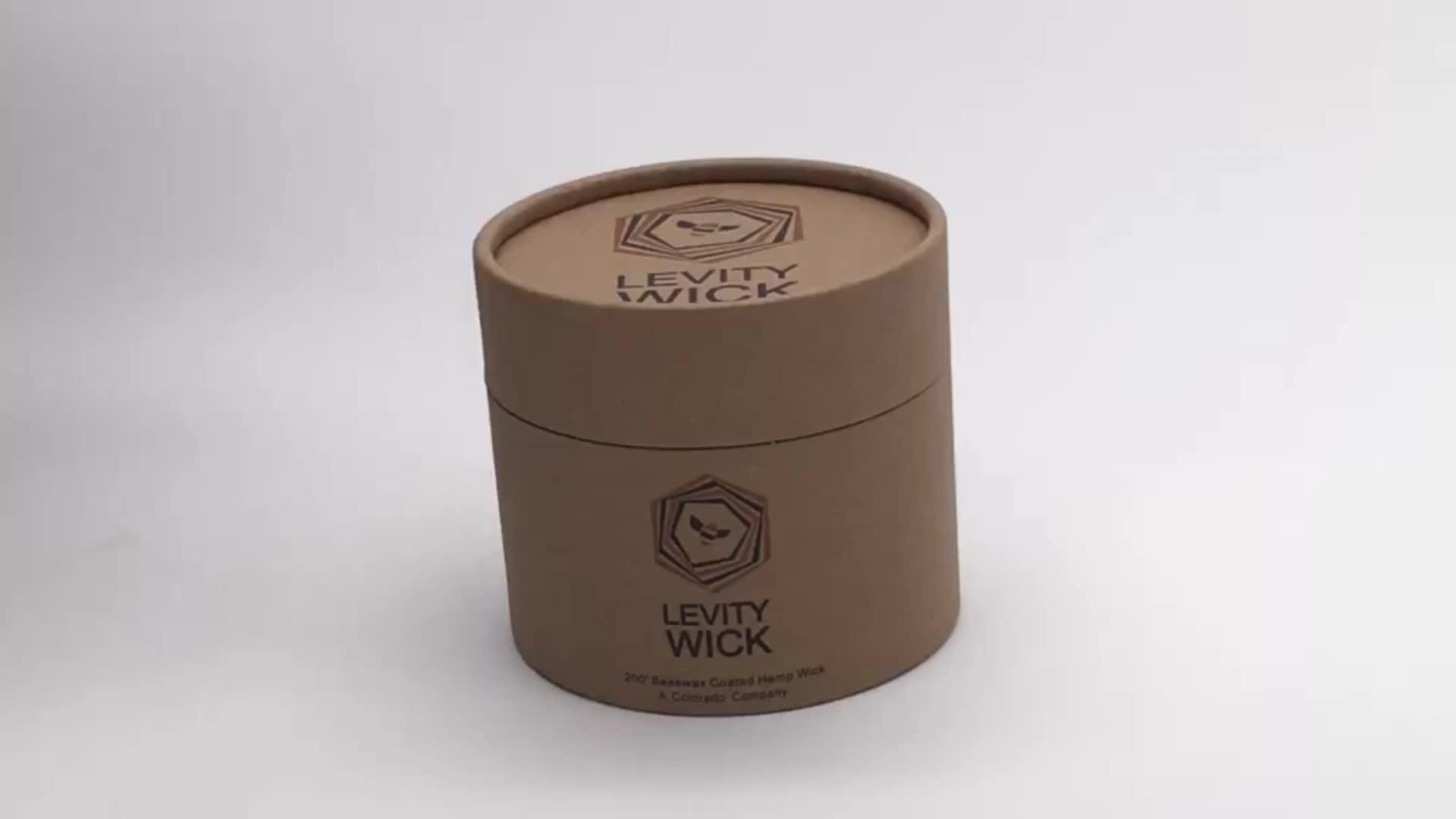 Wholesale Custom Handmade Vases Tea Light Candles Holder Kraft Cylinder