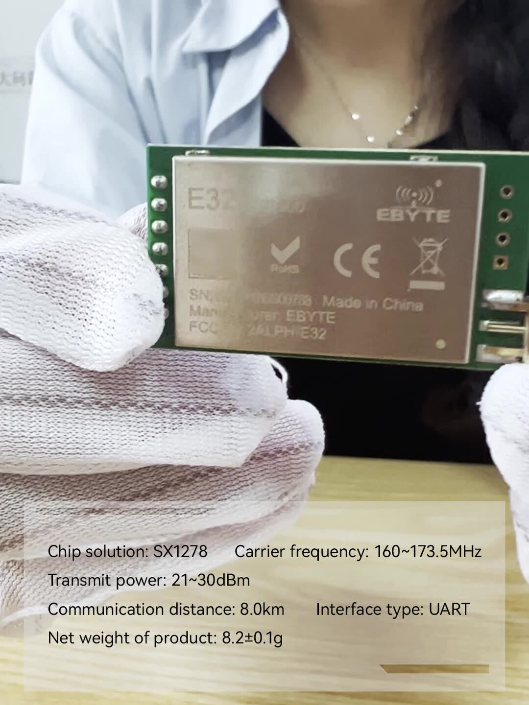 Ebyte E32-170t30d Semtech Sx1278 Uart 8km High Diffraction 170mhz 30dbm ...