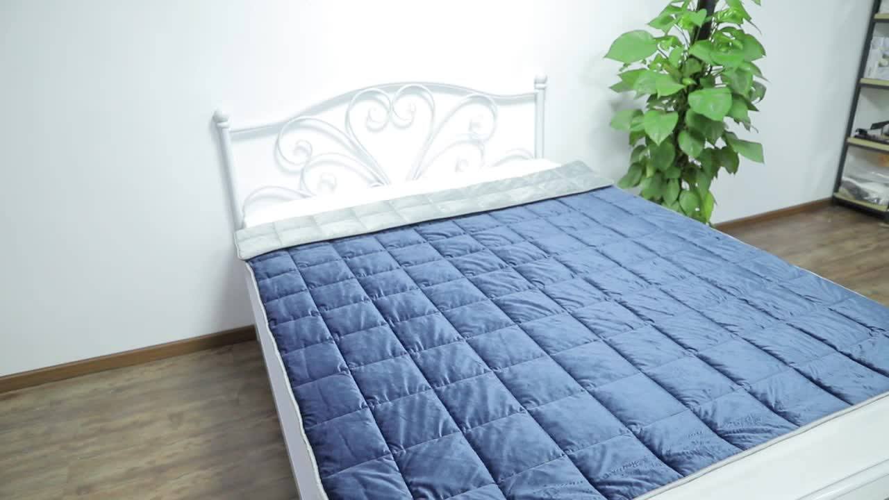 Weighted Blanket Duvet Cover Micro Plush Minky For Winter With 12