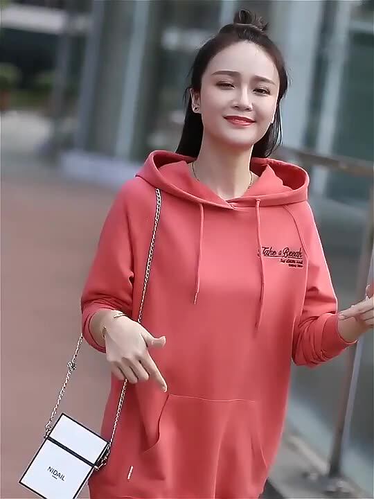 Wholesale High Quality Hoodie Half Zip Hoodie Women's Loose Long Sleeved Sports Wool Hoodie