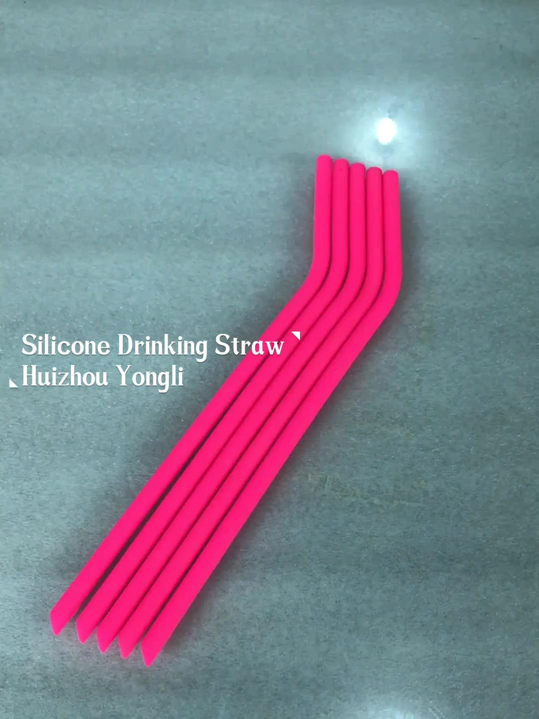 Extra Long Ecofriendly Silicone Rubber Drinking Straws For Tumbler