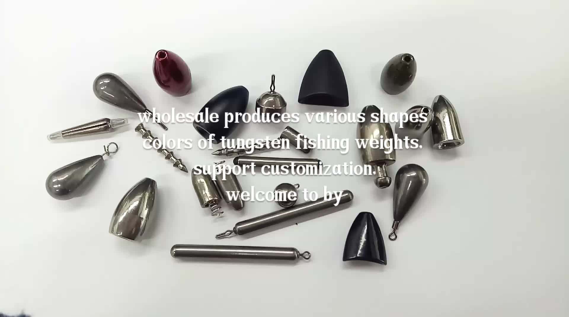 Factory Wholesale High Quality Fishing Tungsten Weights For Bass