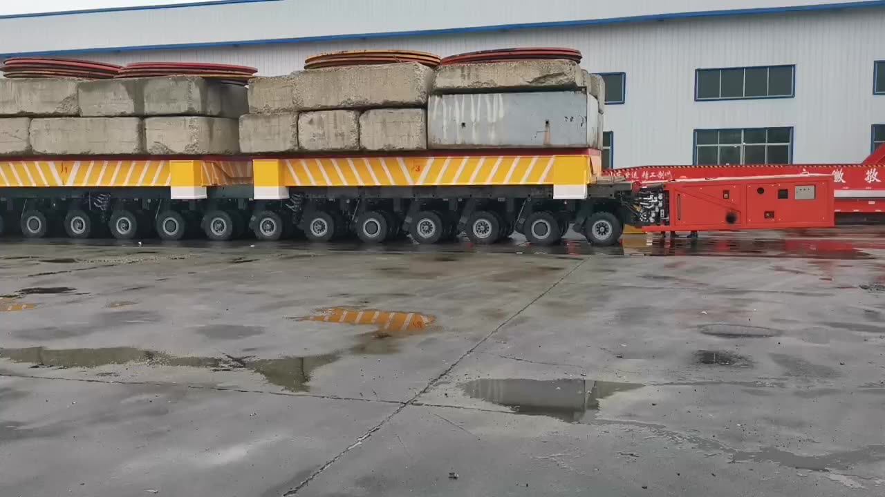 Spmt Heavy Transport Self-propelled Hydraulic Module Trailer For Heavy ...