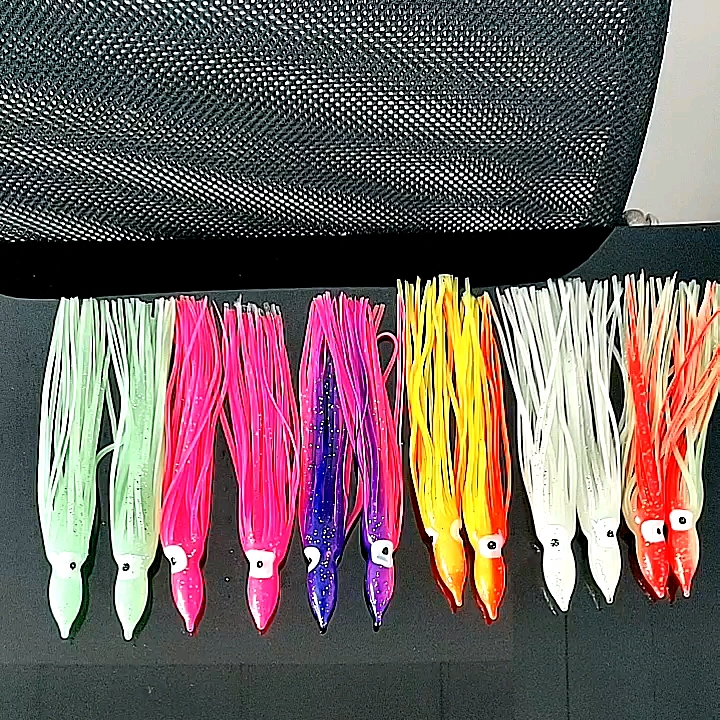 20cm Luminous Baits Soft Fishing Lures Octopus Squid Trolling Tuna