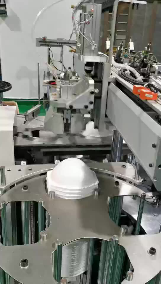 Automatic Medical Head Loop N95 Mask Machine/folding Face Mask Making