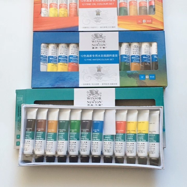 Winsor & Newton Artist Grade 12/18/24 Colors Acrylic Paints Set,10ml