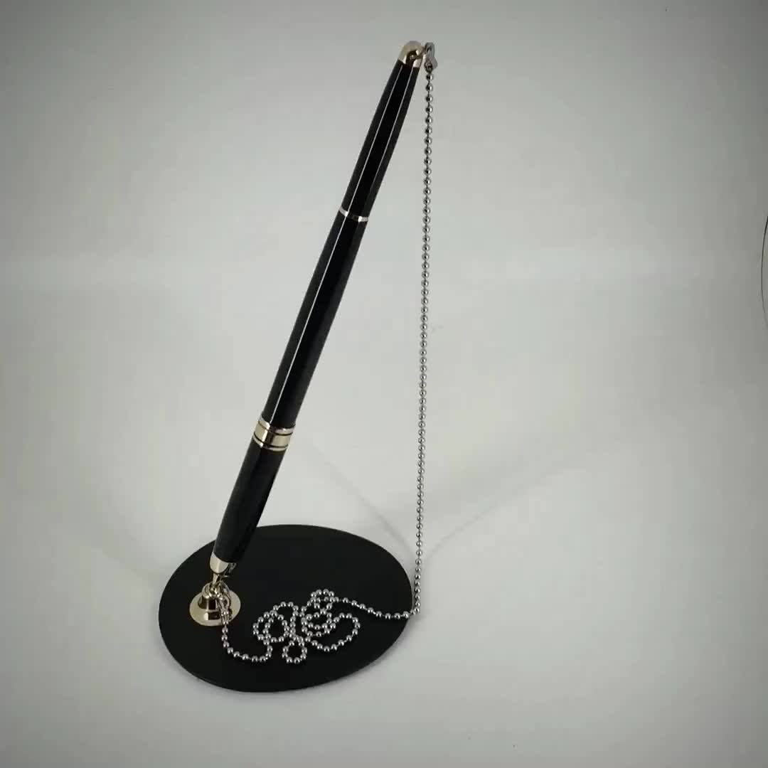 Acmecn 123g Metal Rollerball Pen With Base Fix On Table Counter Liquid