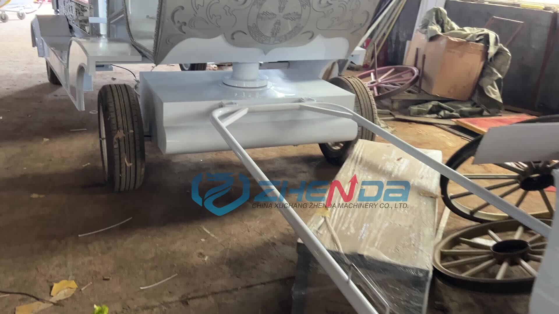 Vintage Classic Black Gold Cross Funeral Electric Horse Hearse Pulling