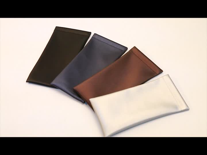 Custom Multiple Color Available Pu Eyeglass Pocket Sunglasses Storage Pouch Spring Closure Soft