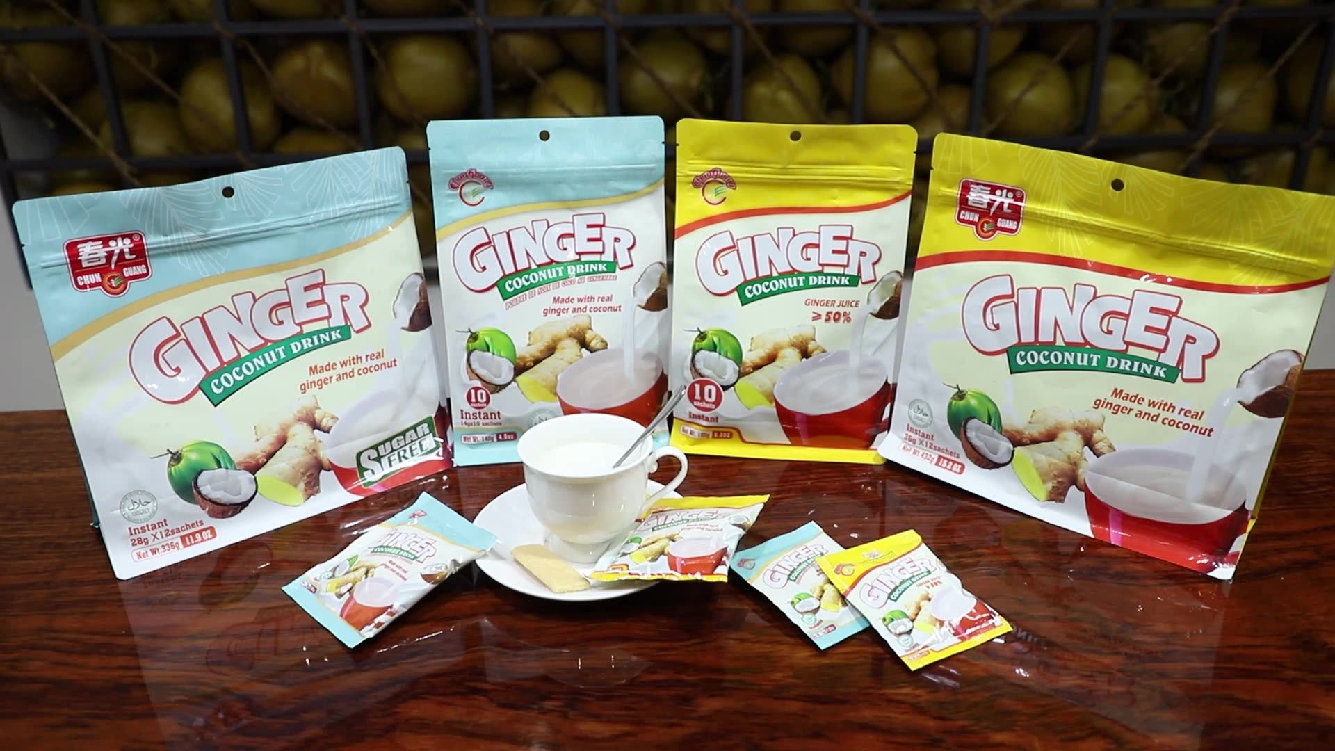 Instant Ginger Coconut Flavor Tea Drink Powder, View ginger powder