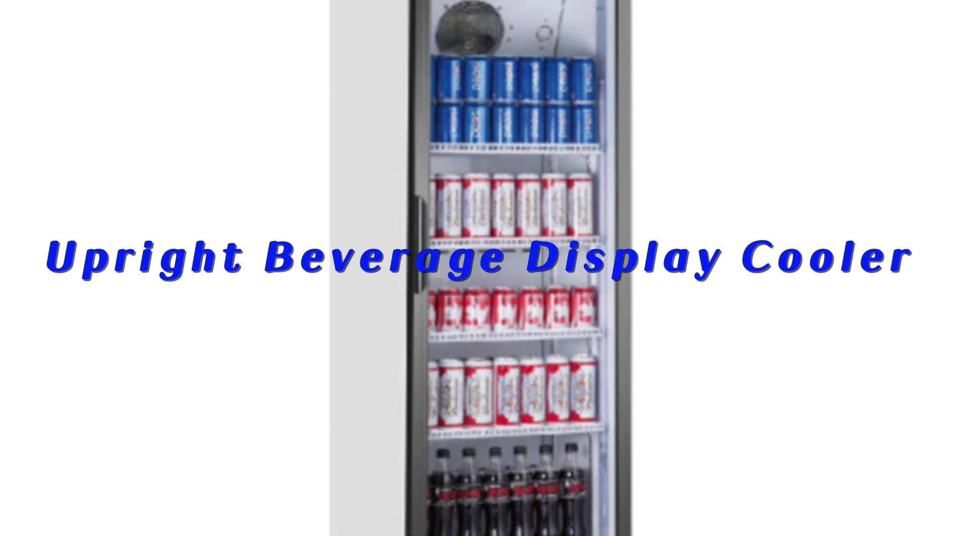 Commercial Single Door Cold Drink Display Fridge Beverage Refrigeration