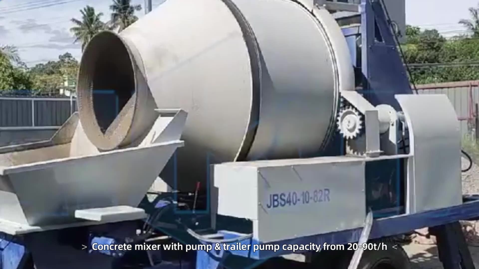 Aimix Cement Mixer Pump Jbs 30 40 Cum Concrete Mixer With Pump Price In