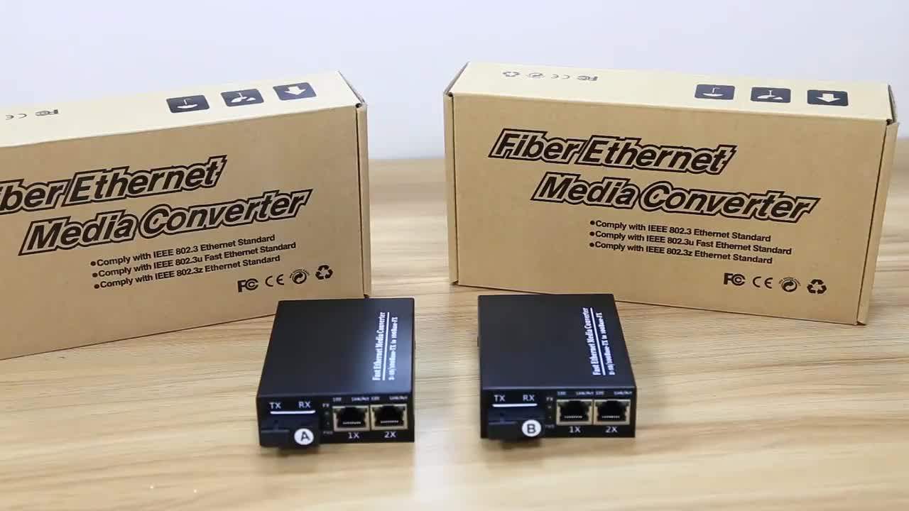 Ftth 2 4 Port 10 100 1000 Sc Dual Fiber Optic Media Converter