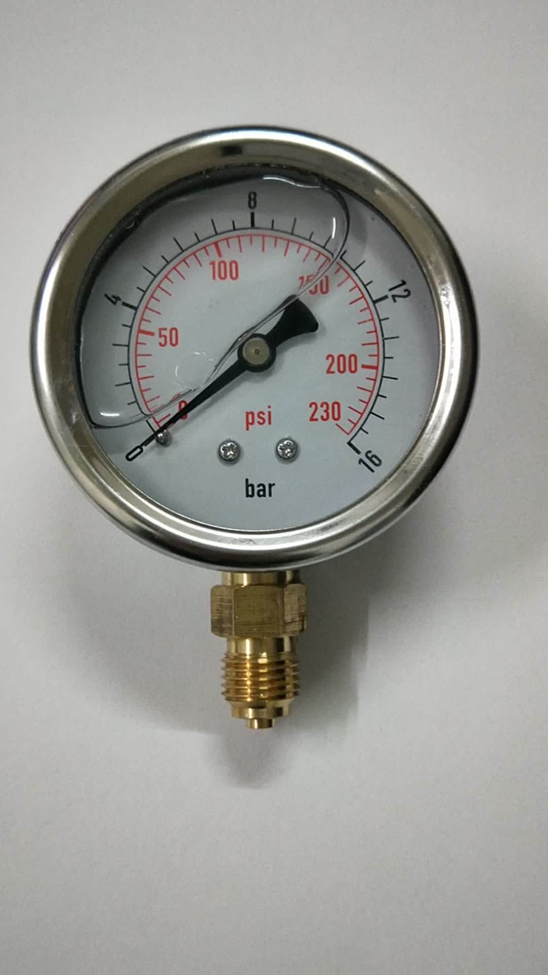 Kl.1.6 Manómetro De 63mm De Glicerina De Medidor De Presión Buy