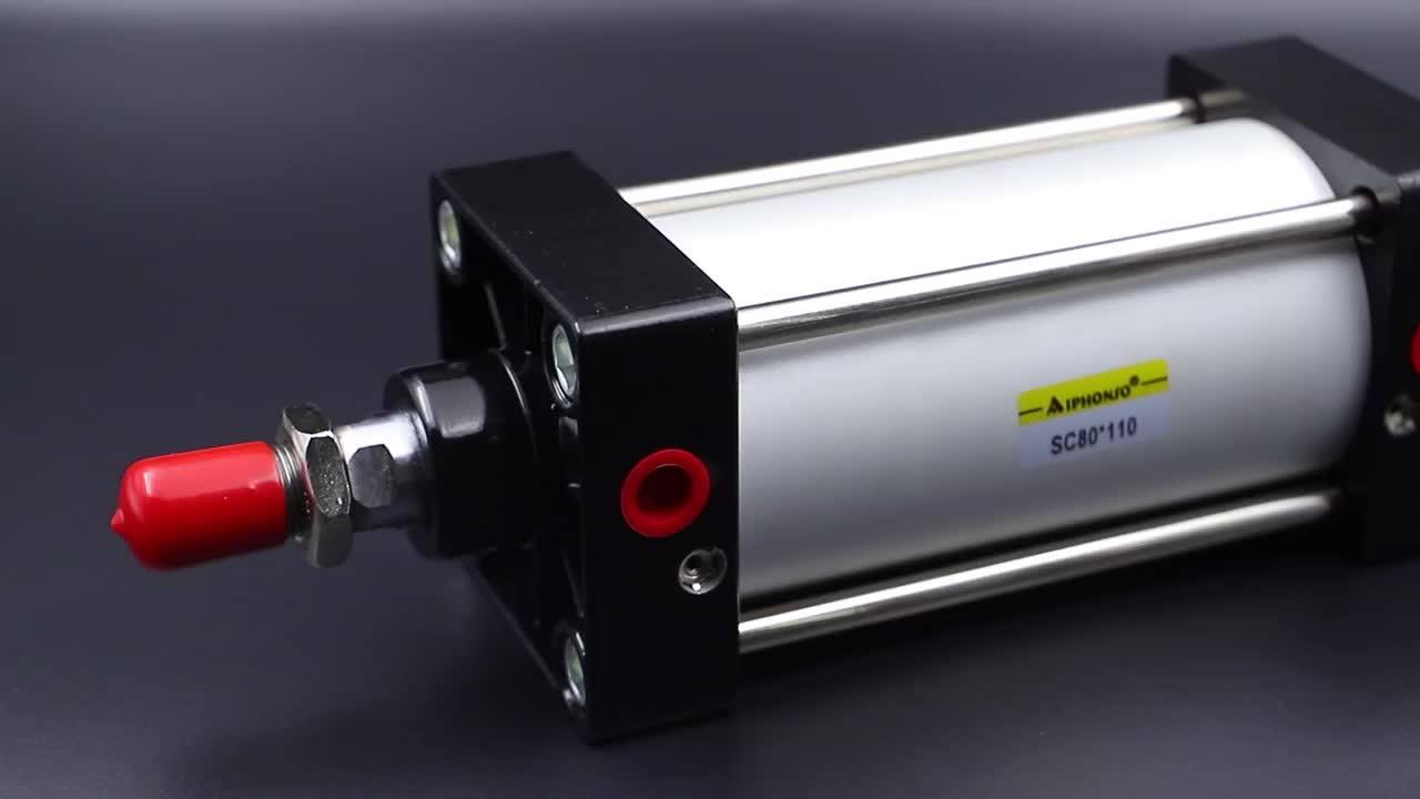 Iso9001 Airtac Type Sc Series Double Acting Air Pneumatic Cylinder