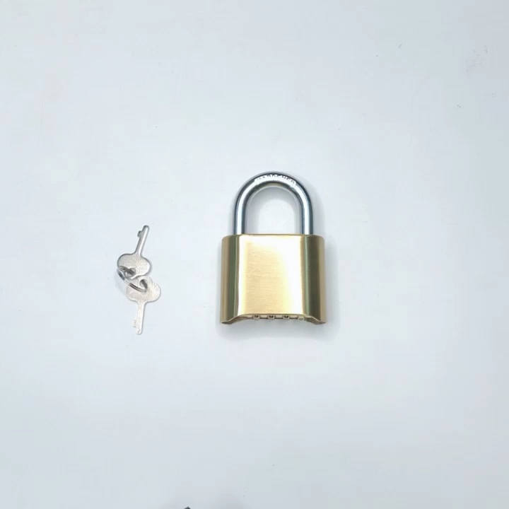 Rp025 Brass 4 Digit Combination Keyed Alike Padlock With Extra Long