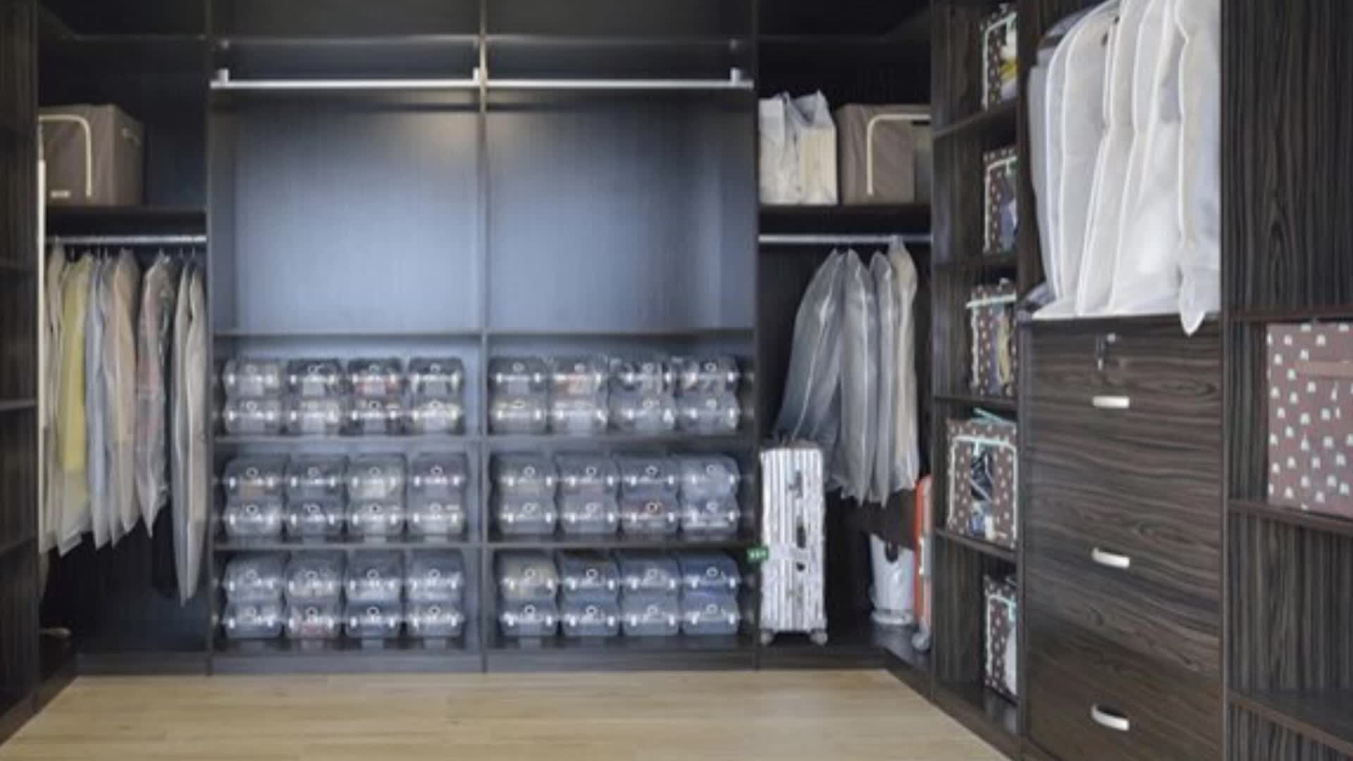 Latest Design Wall Wardrobe Bedroom With Sliding Dressing Mirror