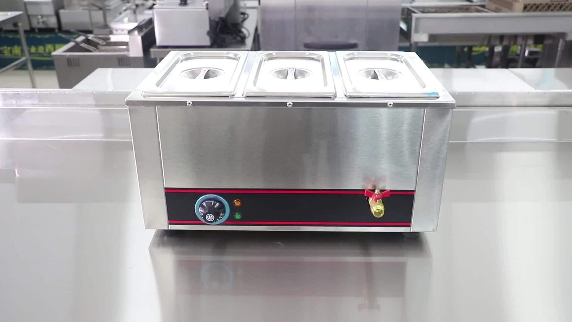 Catering Buffet Service Equipment Table Top Barra De Comida Caliente De Acero Inoxidable