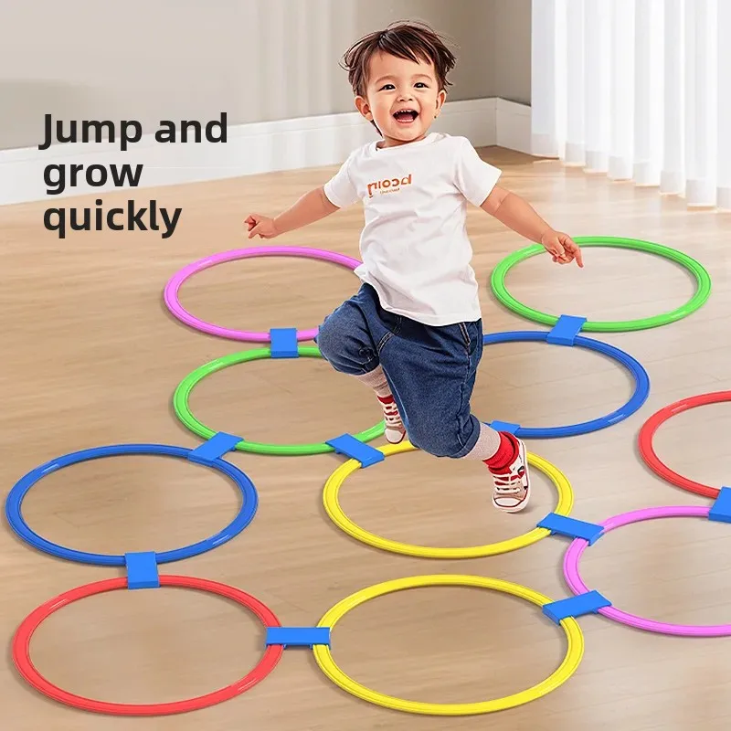 Sensory Training Equipment Kidsren's Toys Jumping Hoops, Hopscotch, Kindergarten Gifts for 1 to 3 Years Old and 6 Years Old and Above