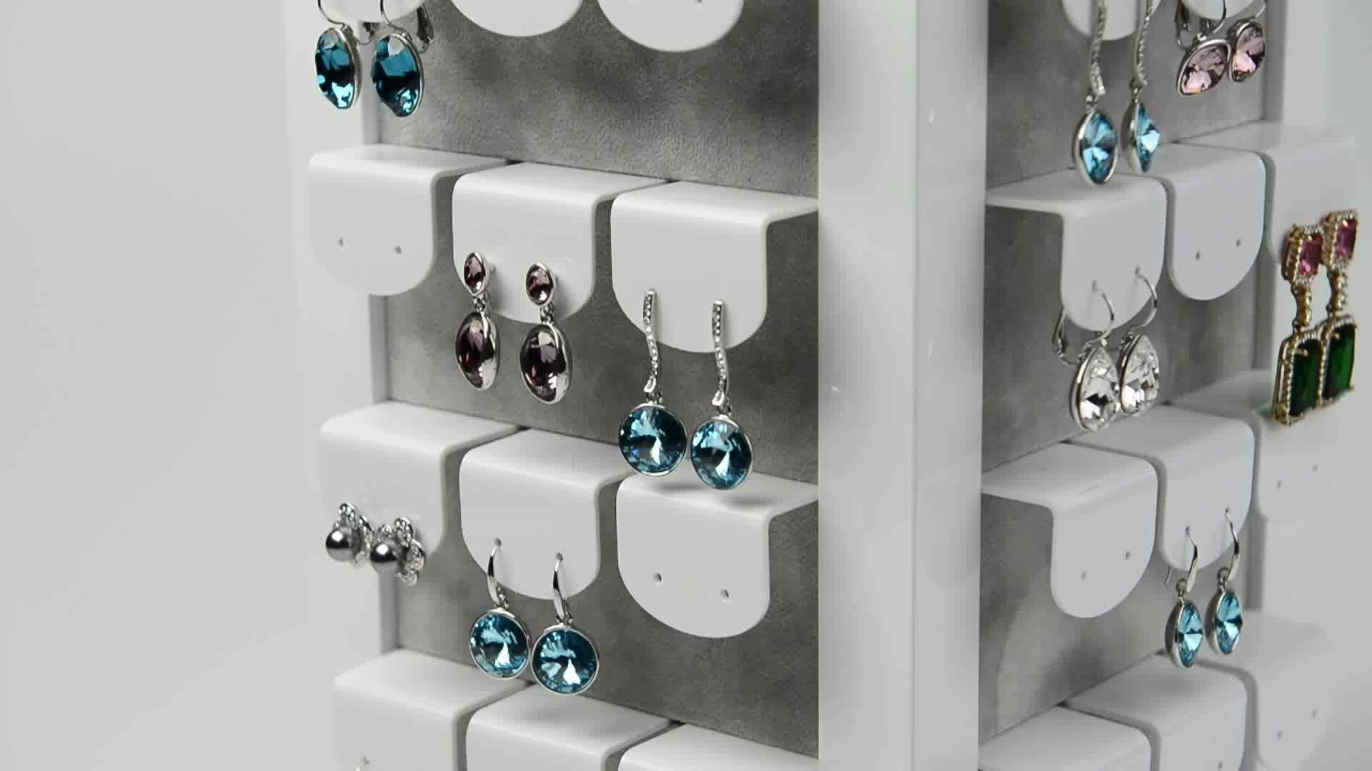 Fanxi Stock Jewelry Shop Exhibitor Ear Stud Holder With Velvet