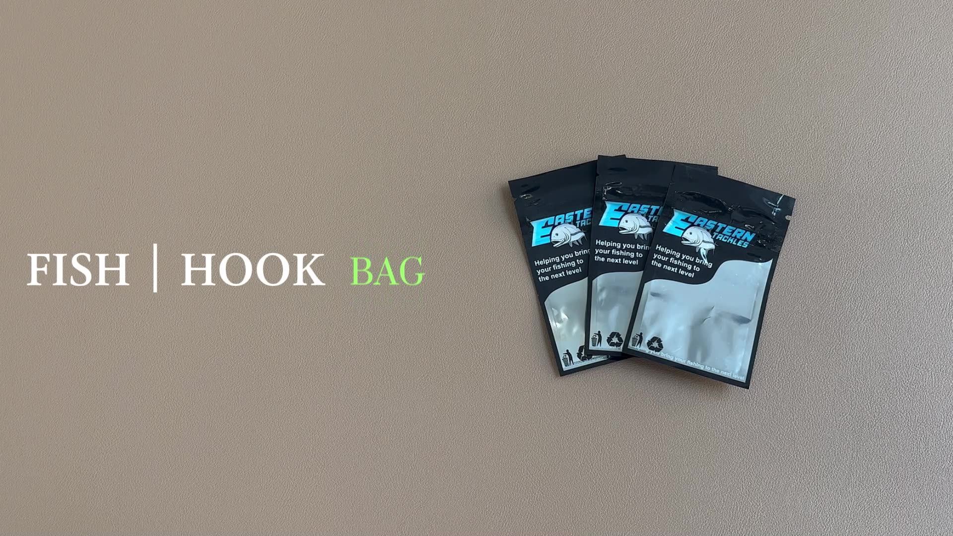 Support Oem Ziplock Fish Hook Packaging Bag With Clear Window,Custom
