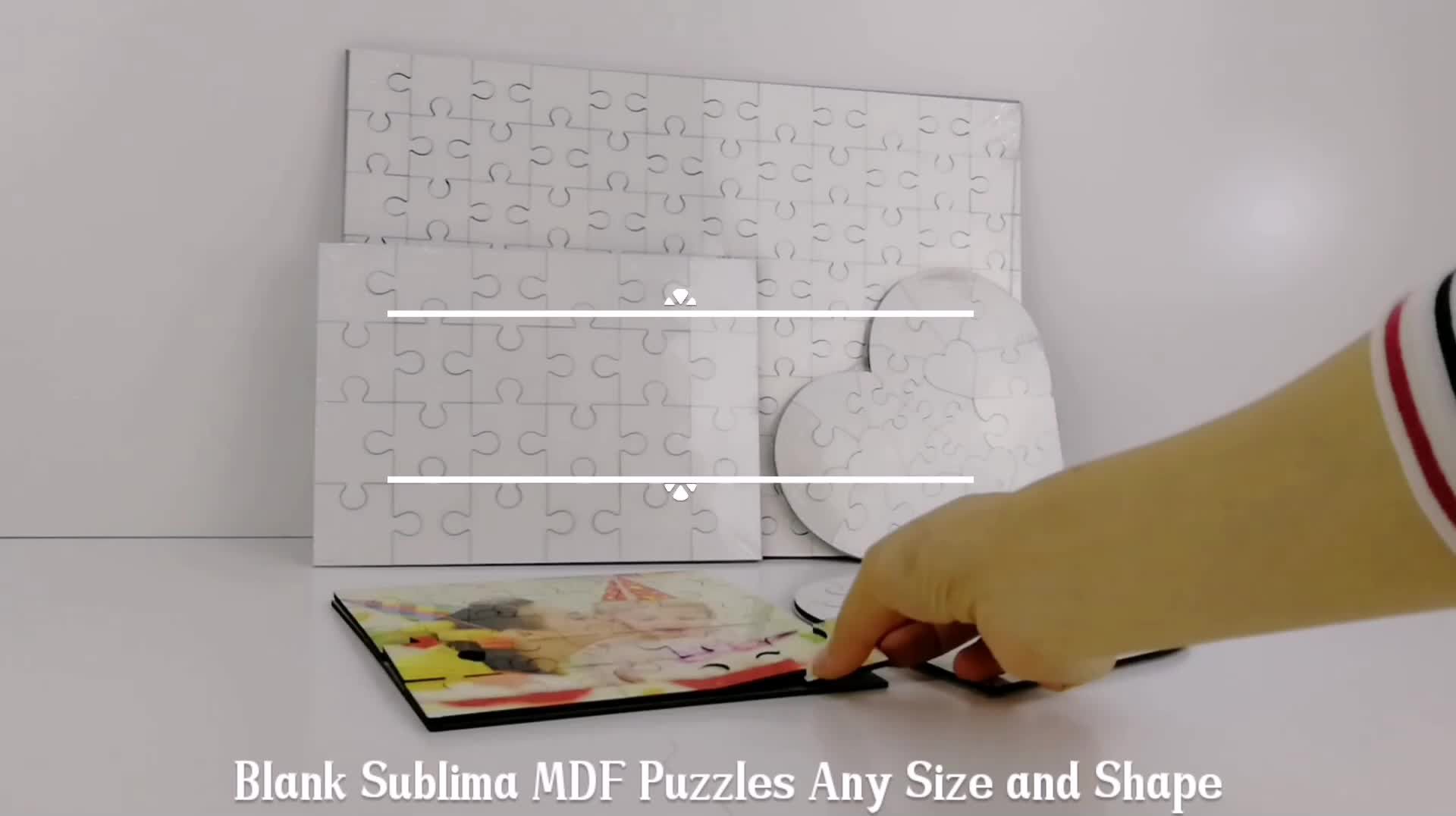 A3 Frame Puzzle Jigsaws Printable Blank Sublimation Wood Puzzle With